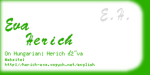 eva herich business card